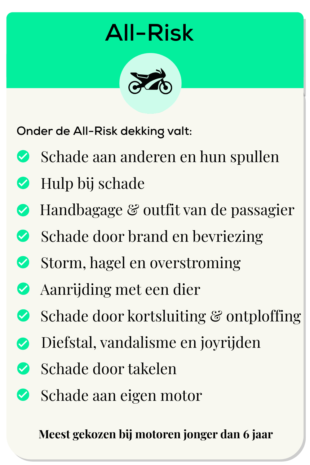 motorrijvoertuigenverzekering dekking All Risk